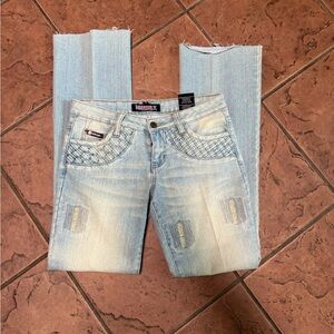 Bubblegum Light Blue Boot Cut Jeans